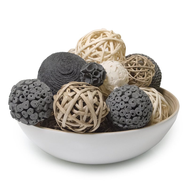 ANDALUCA Decorative Balls Vase Filler Bag with Orbs, Balls (Grey) - Image 4